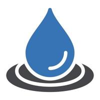 Ilustración de vector de gota de agua sobre un fondo. Símbolos de calidad premium. Iconos vectoriales para concepto y diseño gráfico.