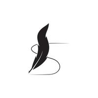 quill pen logo vector