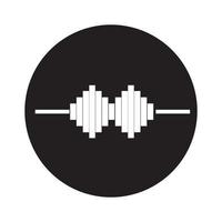 logotipo de onda de sonido vector