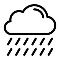 ilustración de vector de lluvia de nubes en un fondo. símbolos de calidad premium. iconos vectoriales para concepto y diseño gráfico.