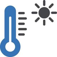 ilustración de vector de temperatura en un fondo. símbolos de calidad premium. iconos vectoriales para concepto y diseño gráfico.