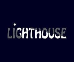 logo of a brand with a typography model that is highlighted by light vector