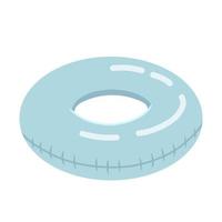 anillo de goma de verano en diseño plano, ilustración vectorial vector