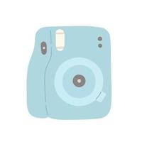 Summer colorful camera, flat design vector illustration