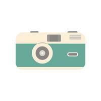 Summer colorful camera, flat design vector illustration