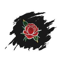 flower rose with abstract black background.eps vector