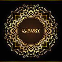 Golden mandala background design art vector