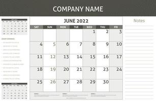 Desktop Planner Brown vector