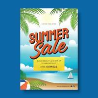 Summer Sale Poster vector