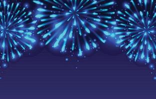 Realistic Firework Background Concept vector