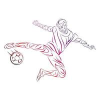 abstract of illustration football vector