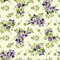 Vector Flower pattern floral seamless background beautiful illustration