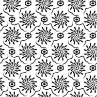 Flower pattern floral seamless background beautiful design, vector illustration