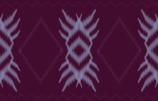 tela ikat de patrones sin fisuras estilo de bordado tradicional étnico geométrico. diseño para fondo, alfombra, estera, sarong, ropa, ilustración vectorial. vector