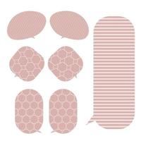 bubble speech set on white background use for conversation,vector,pattern shap vector