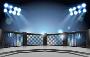 MMA Stage Background vector