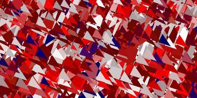 Light red vector backdrop with triangles, lines.