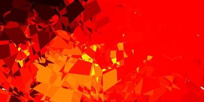 Light red, yellow vector pattern with abstract shapes.