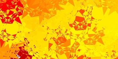 Light Yellow vector pattern with polygonal shapes.