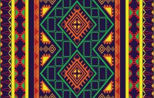 patrón étnico tribal oriental geométrico diseño de fondo tradicional para alfombra, papel pintado, ropa, envoltura, batik, tela, estilo de bordado de ilustración vectorial. vector