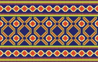 Geometric oriental tribal ethnic pattern traditional background Design for carpet,wallpaper,clothing,wrapping,batik,fabric,Vector illustration embroidery style. vector