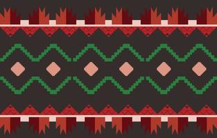 fabric ikat seamless pattern geometric ethnic traditional embroidery style.Design for background,carpet,mat,sarong,clothing,Vector illustration. vector