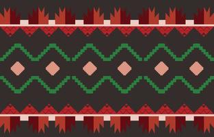 fabric ikat seamless pattern geometric ethnic traditional embroidery style.Design for background,carpet,mat,sarong,clothing,Vector illustration. vector