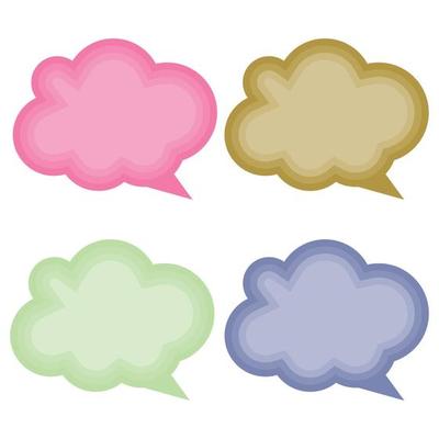 Set speech bubble on a white background, vector speaking or chat talk box , icon balloon text or communication,speak cloud for cartoon and comic, message dialog