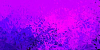 Dark purple, pink vector background with polygonal forms.