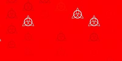 Light Red vector pattern with magic elements.