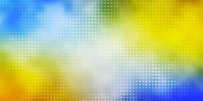 Light Blue, Yellow vector template with circles.