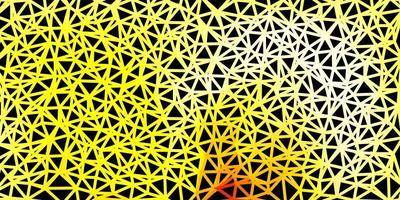 Dark yellow vector triangle mosaic template.