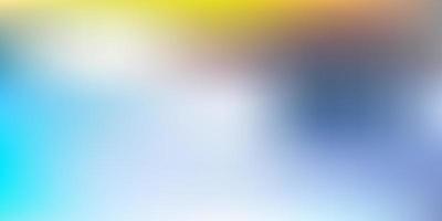 Light blue, yellow vector abstract blur template.