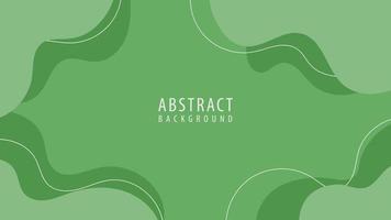 Flat Green Abstract Liquid Shape Background vector