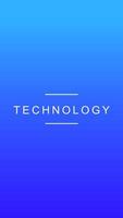 Technology social media story duotone template. Gradient navy advertising web banner with text, promotion content layout. Modern vibrant mobile app design. Blending blue color with lettering mockup vector