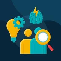 Talent acquisition flat concept vector icon. Recruiting process idea cartoon color illustrations set. Source potential hires. Attracting skilled employee. Isolated graphic design element