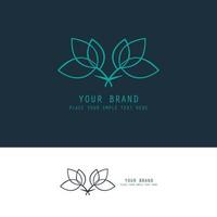 flower outline logo.eps vector