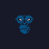 gorilla face logo.eps vector