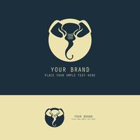 head elephant symbol logo.eps vector