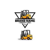 forklift vector isolated for illustration logo design