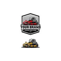 lawn mower - lawn care isolated logo vector