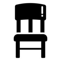 chair vector glyph icon, school and education icon