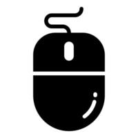 mouse vector glyph icon, school and education icon