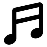 music symbol vector icon, school and education icon