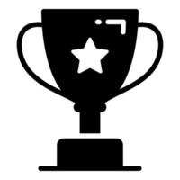 trophy vector icon, school and education icon