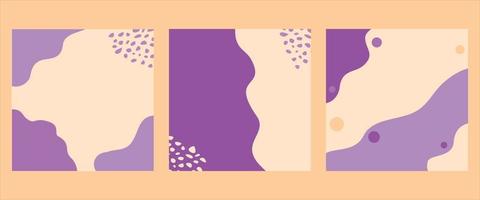 Memphis Abstract Square Background Template vector