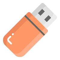 USB vector flat icon, school and education icon
