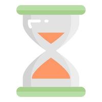 reloj de arena, vector, plano, icono, escuela, y, educación, icono vector