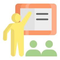 lecture vector flat icon, school and education icon