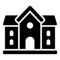 school building vector icon, school and education icon